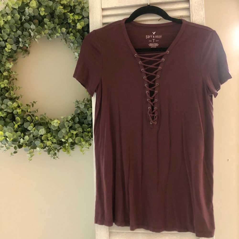 Burgundy Tee
